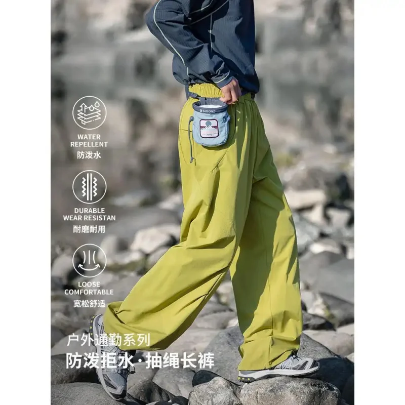 

New Parachute Cargo Pants 2026 Men Women Spring Autumn Winter Outdoor Activity Hiking Trekking Camping Loose Casual Pants Fashio