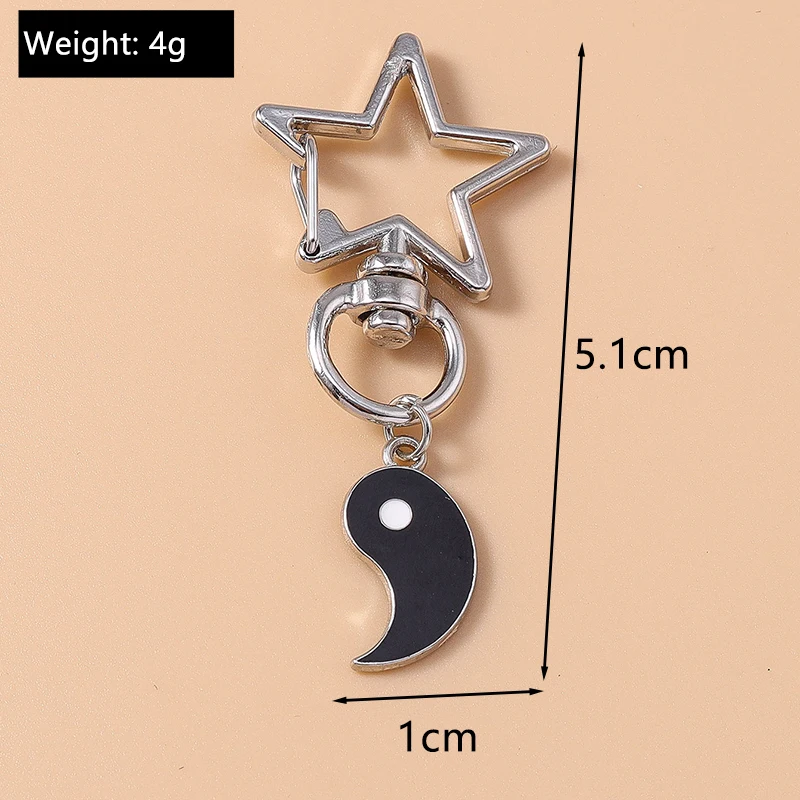 Aihua heiß verkaufen Yin Yang Tai Chi Schlüssel bund Bff besten Freunde Paar passende Sets für Frauen Männer Liebhaber Schlüssel ring Schmuck Geschenke – Detail 7