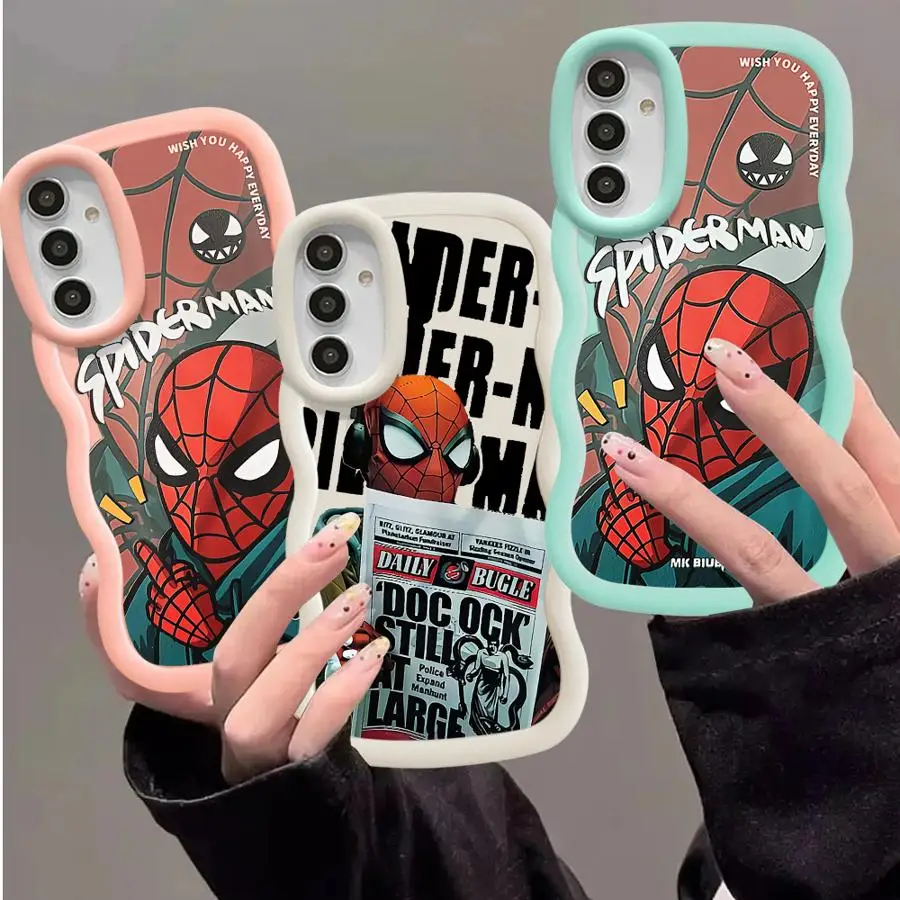 Marvel Sipiderman Cool Phone Case for Samsung Galaxy A11 A12 A13 A14 A15 A22 A23 A24 A32 A34 A51 A54 A55 A73 4G 5G Soft Cover