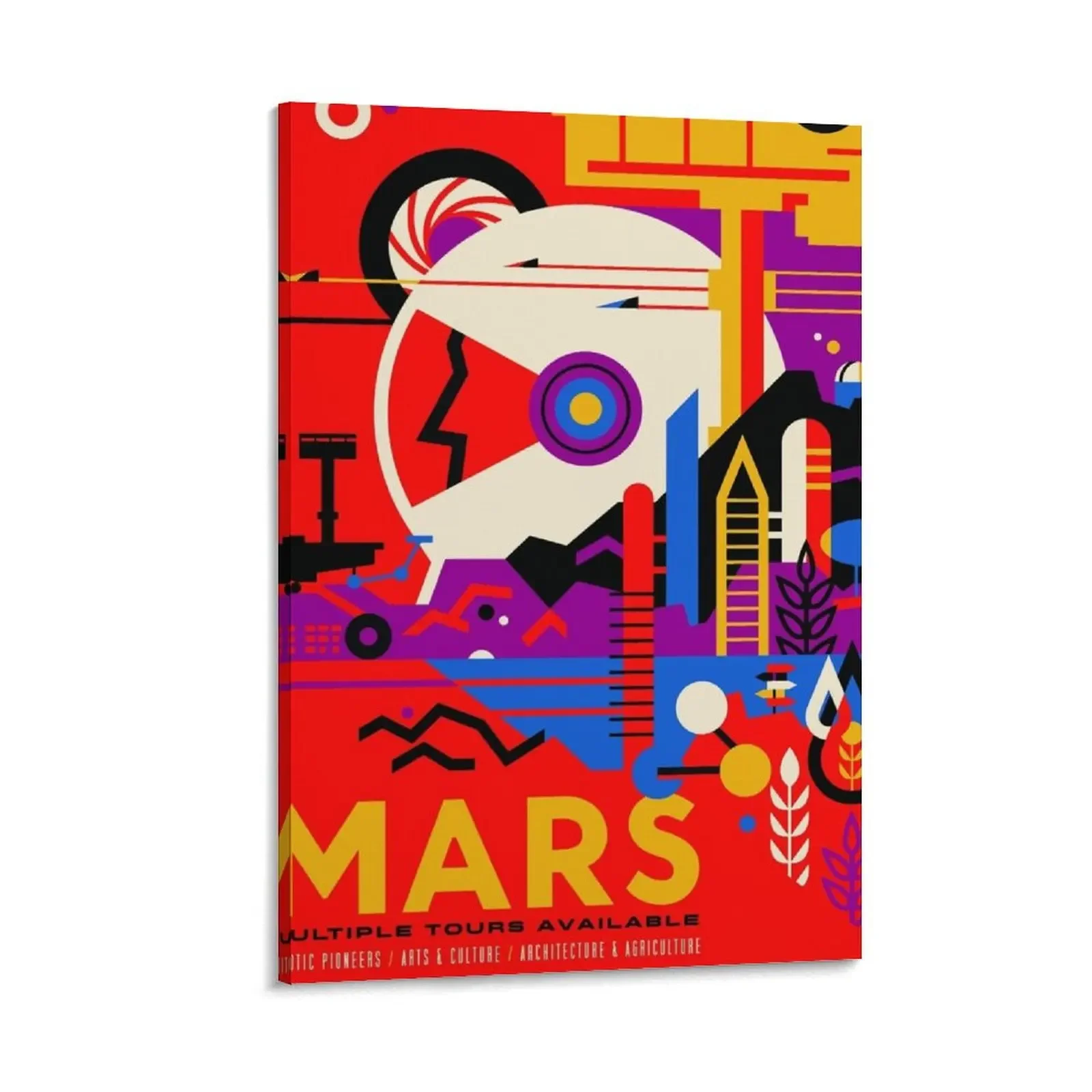 

NASA Space Tourism Posters: Mars Canvas Painting office decoration Luxury living room decoration Decorative painting for bedroom