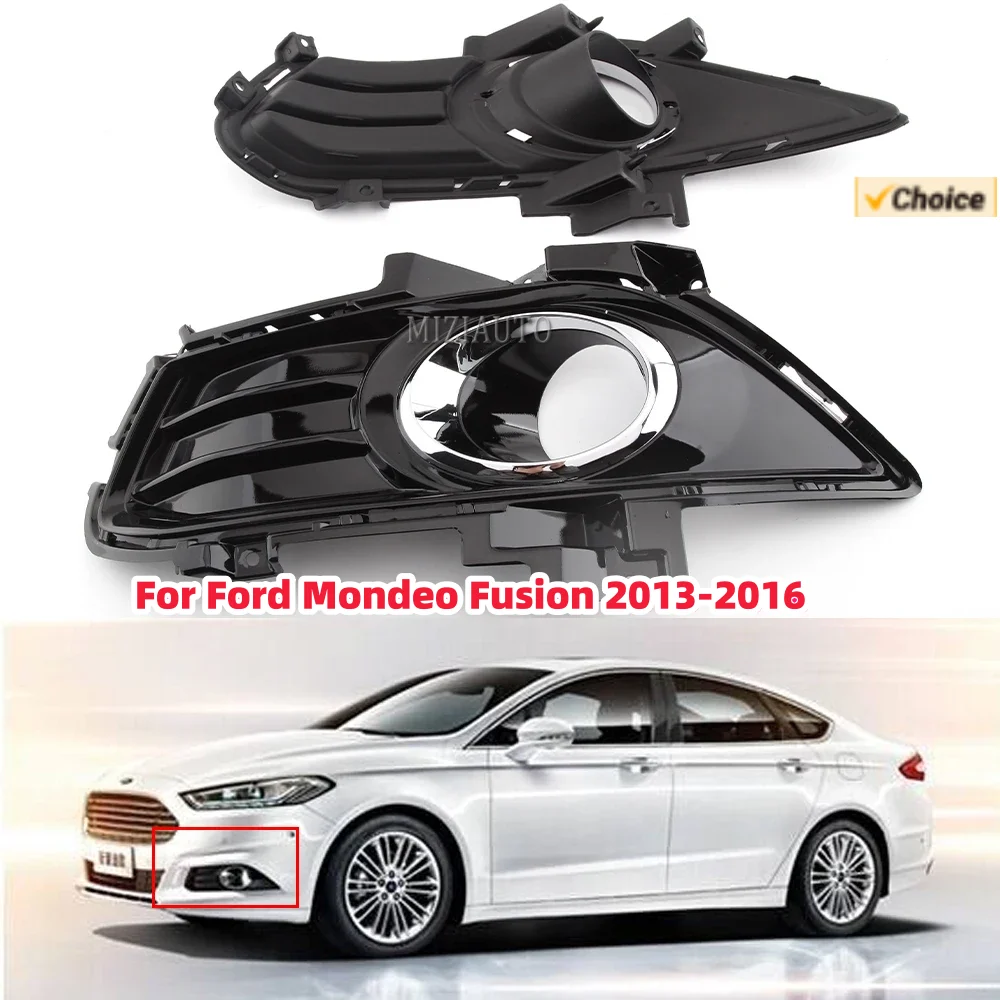 For Ford Mondeo Fusion 2013 2014 2015 2016 Fog Light Chrome Foglight headLamp Cover Trim Decoration Accessories Car Styling