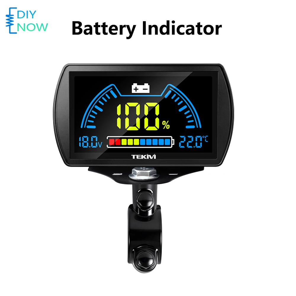 DC 7-100V LCD Digital Voltage Power Meter Battery Indicator Battery Voltage Meter for Lithium Acid and Iron Phosphate Batteries