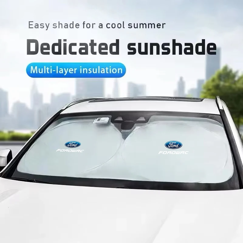 Car Windshield Sun Shade Visor UV Protection Shield For Ford S MAX Ranger Focus Fiesta Mondeo Kuga Mustang Escort KA Ecosport