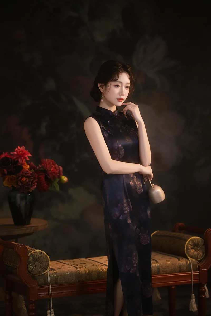 

Chinese Style Qipao Young New Women's Clothing Retro Improvement Elegant Cheongsam Lady Evening Party Dress