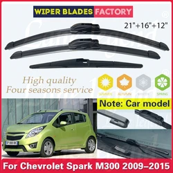 For Chevrolet Spark M300 2009 - 2015 2010 2011 2012 Wiper Front Rear Wiper Blades Windshield Windscreen Car Rain Brush 21