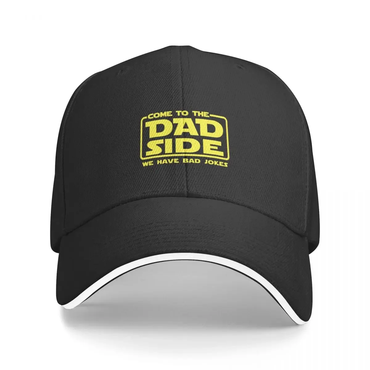 New Come to the dad side we have bad jokes Baseball Cap Hood Uv Protection Solar Hat Sunhat Men Hat Women's