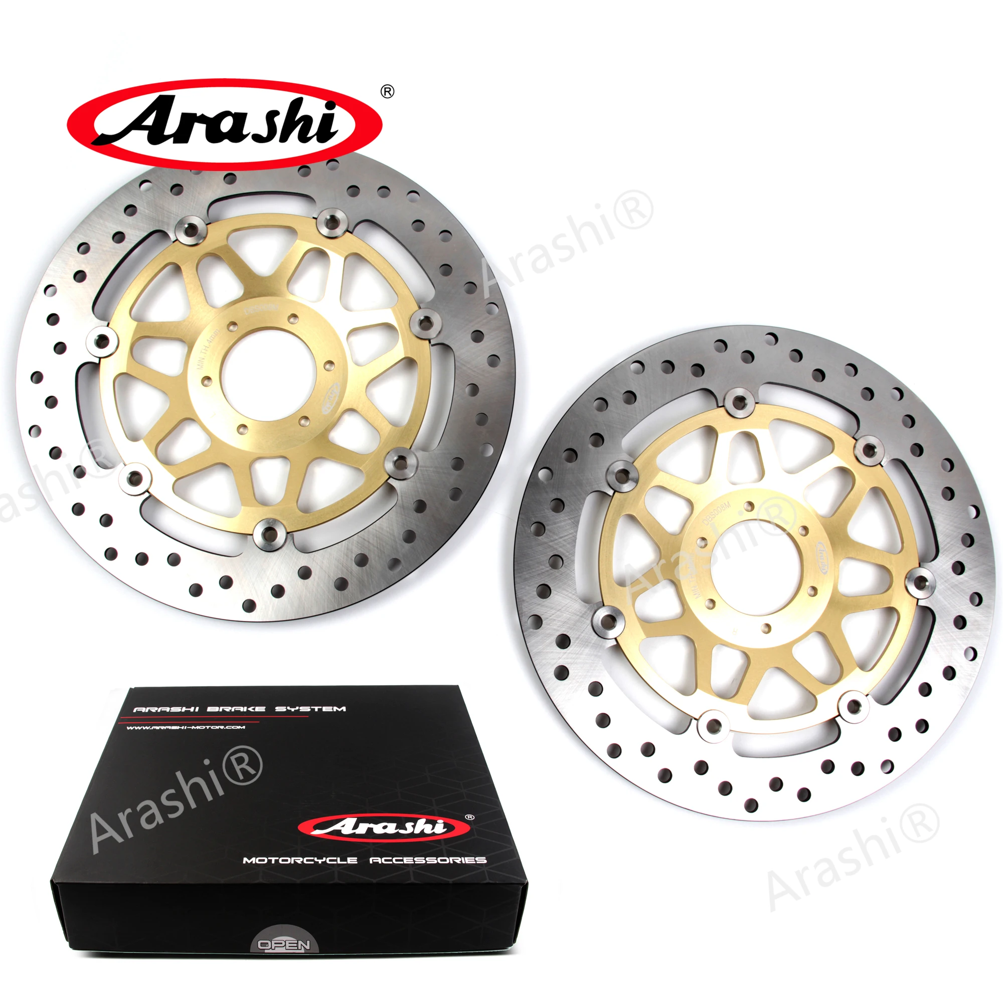 Arashi 296mm Full Floating CNC Front Brake Disc Rotor Brake Disk For HONDA VFR750F VFR 750 F 1994 1995 1996 1997 VFR-F750