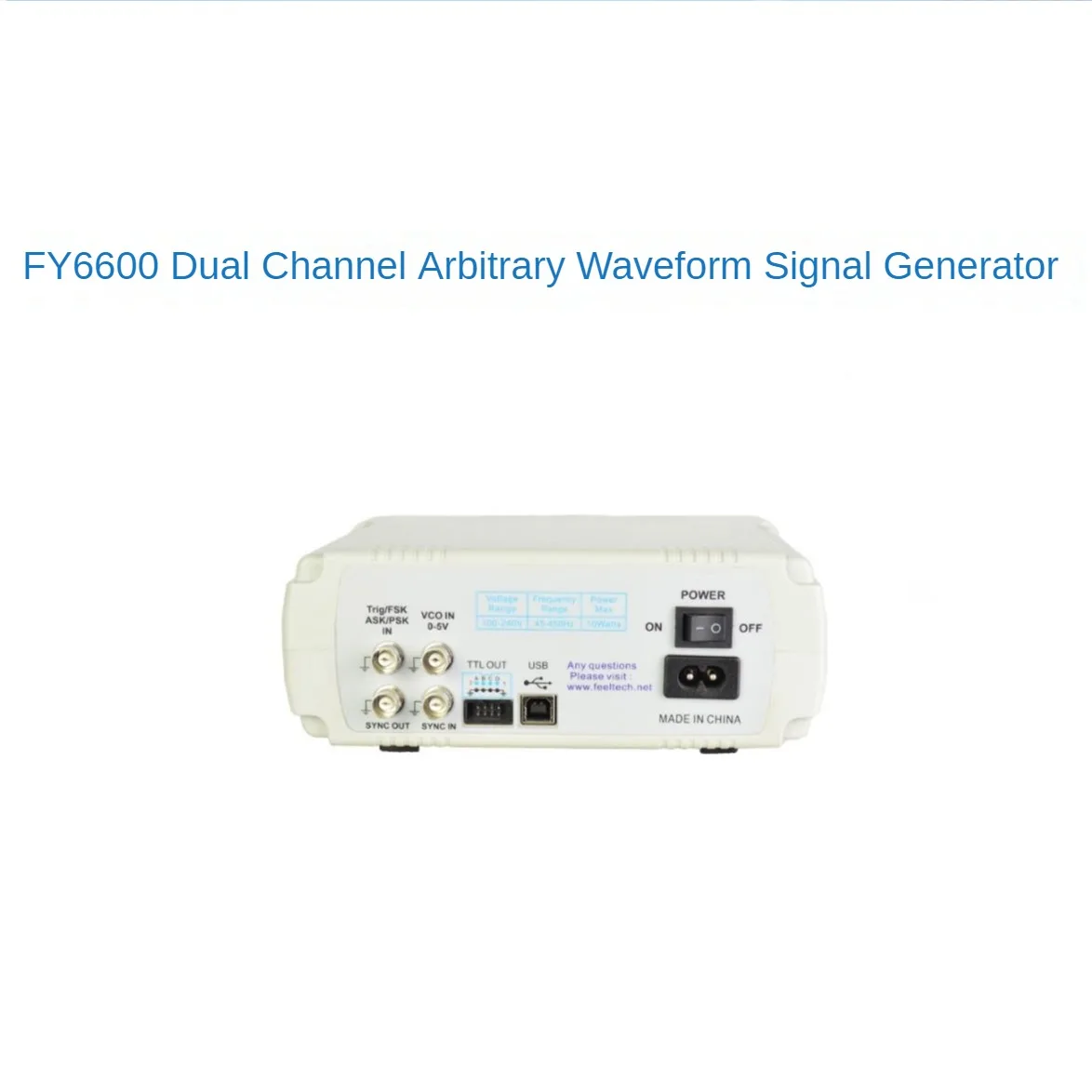 FY6600 Programmable Dual Channel DDS Function Arbitrary Waveform Signal Generator/Pulse Signal Source/Frequency Meter