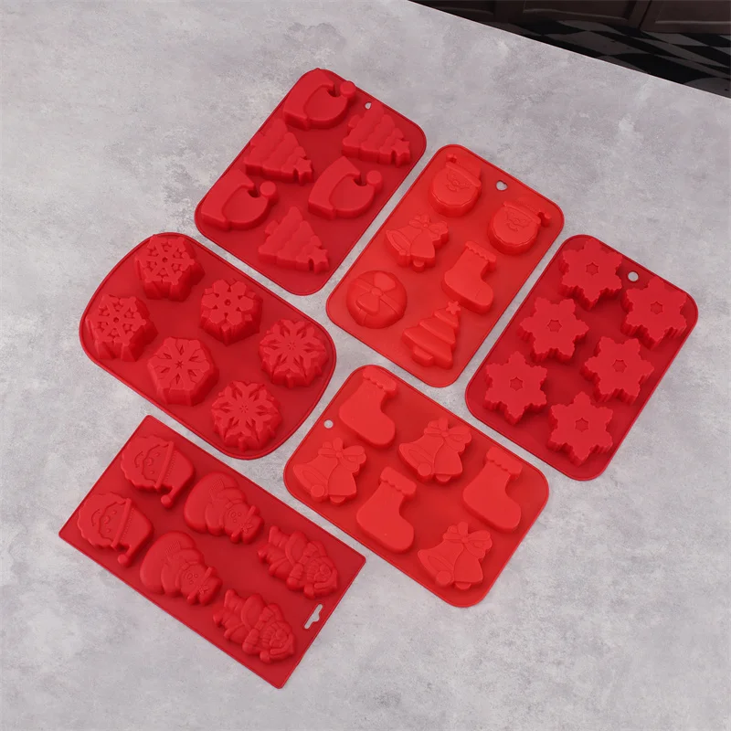 Gingerbread Mold Christmas Cake Mold Soap Mould Moldes De Silicona Christmas Cookie Molds Christmas Decoration Xmas Cake Mold