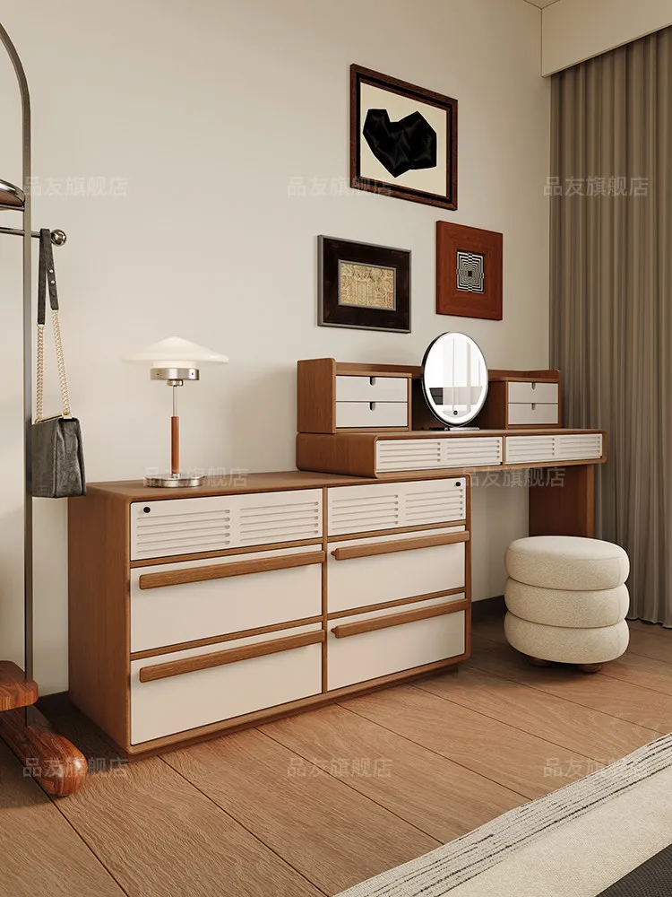 

PYJ medieval cream style dressing integrated bedroom modern simple storage makeup table