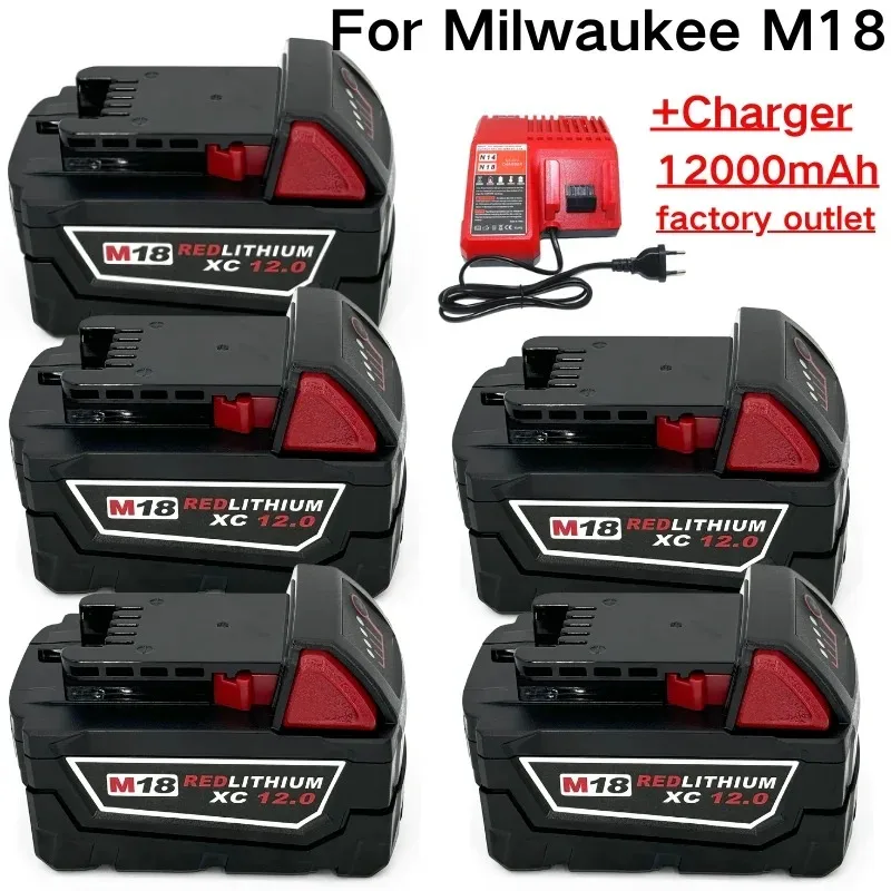 

100% для Milwaukee M18 18 В 9000 мАч 21700 сменная литиевая батарея для Milwaukee 48-11-1860 48-11-1850 48-11-1840 батарея для инструментов