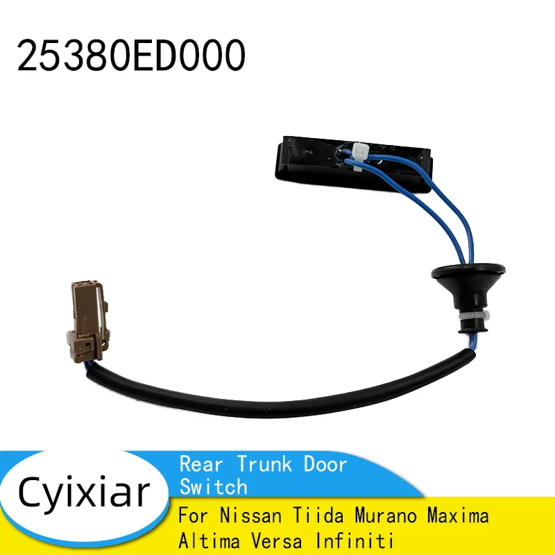 25380-ED000 25380ED000 interruptor de puerta trasera de maletero de coche interruptor de puerta trasera para Nissan Tiida Murano Maxima Altima Versa Infiniti