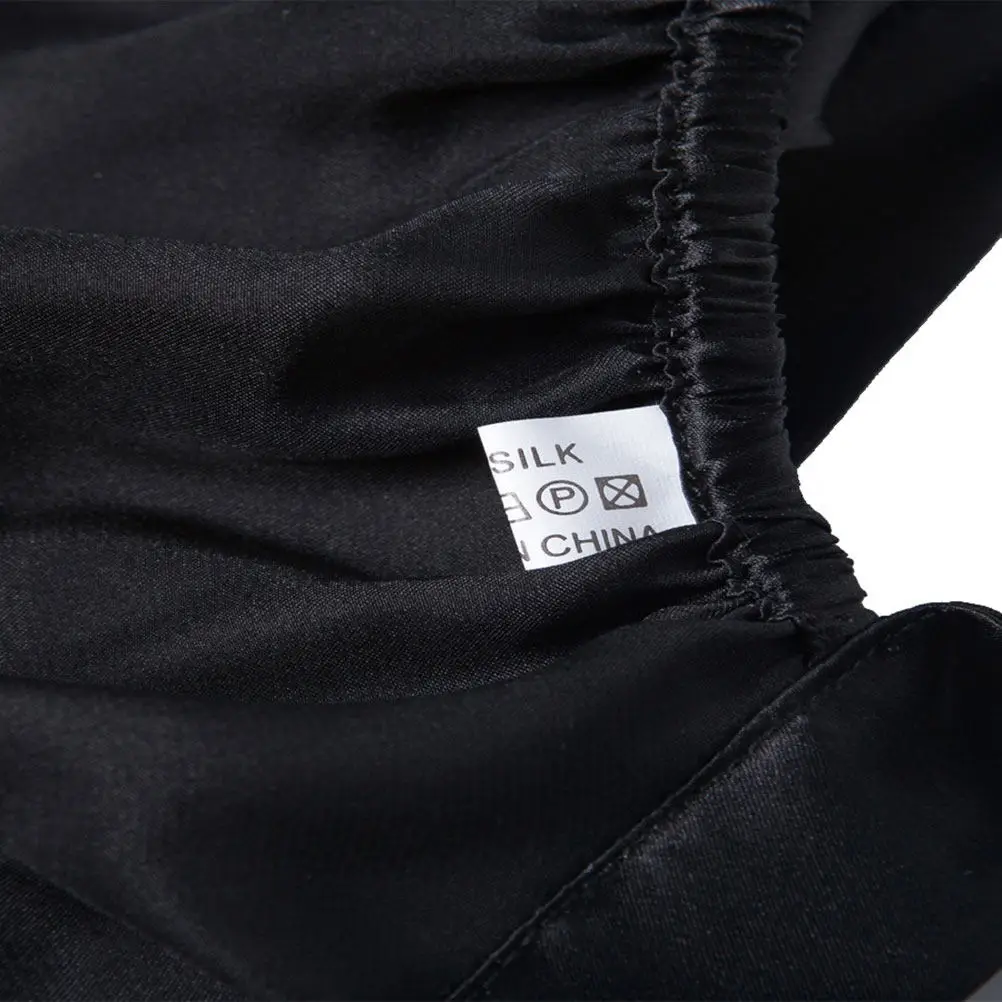 

Luxury Real Silk Sleep Cap Solid Design Women Girls Night Bonnet Protects Hairstyle Reduces Frizz Machine Washable Soft Skin