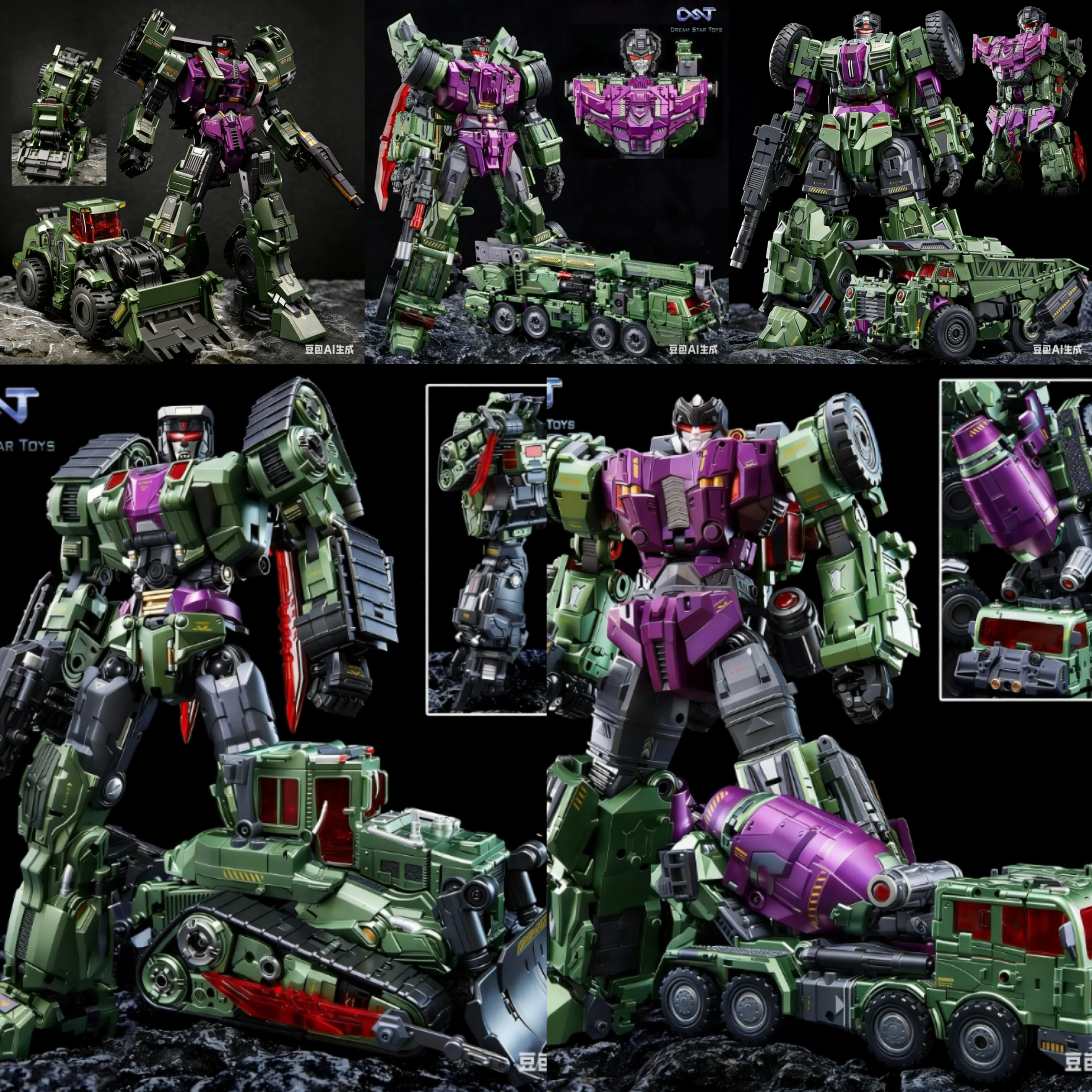 DreamStar Toys Transformation DST DST02-001 DST02-002 DST02-003 DST02-004 DST02-005 Devastator Action Figures