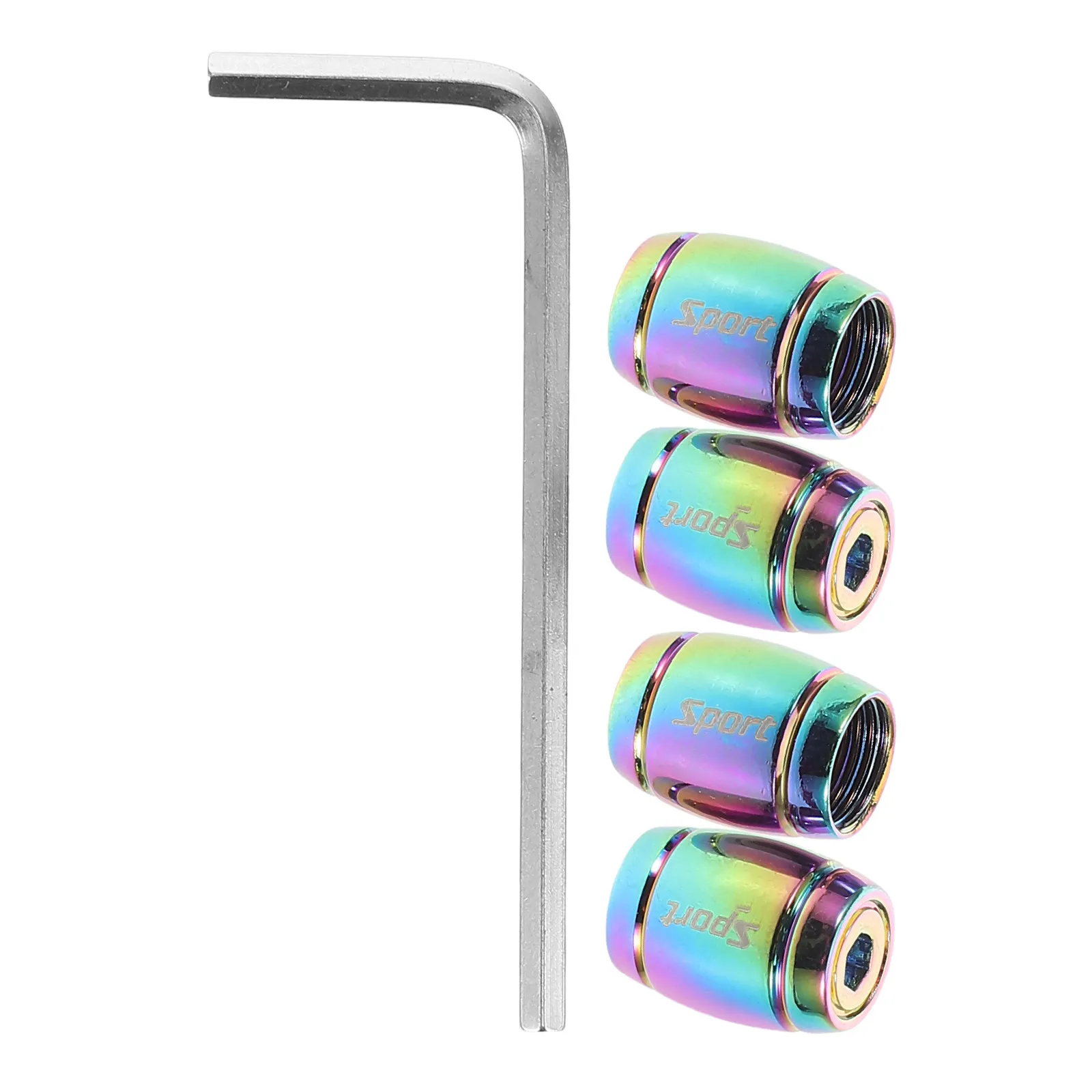 

4Pcs Anti Leak Tire Valve Stem Caps Vibrant Colors Motorcycle Car Tire Air Valve Caps Cool Stem Covers Enhance Safety