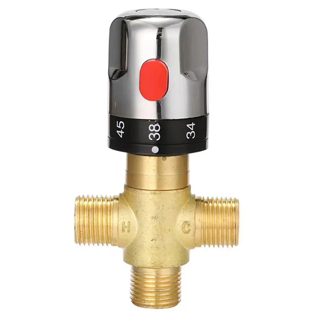 For Home Use Constant Temperature Valve Hot And Cold Valve Brass Body Long-lasting Performance Plastic Construction