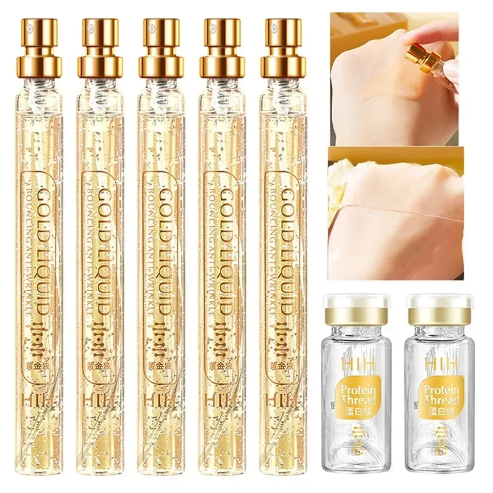Gold Protein Peptide Thread Lifting Set Absorbable Collagen Protein Thread Anti-aging Smoothing Firming Moisturizing Skin Care