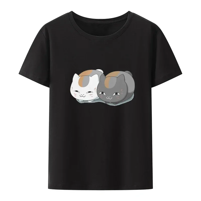 Nyanko Sensei Graphic T Shirt Natsume Yuujinchou Natsume's Book of Friends Fashion Streetwear Cute Hipster Anime Aesthetic Tops