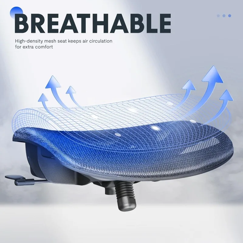 Ergonomic Office Chair, High Back Mesh Computer Chair, Comfy Home Office Desk Chairs with Lumbar Support Tilt Function