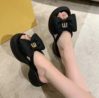 Women Slippers 2026 Summer Casual Shoes Versatile Thick Sole Women flip flop Outwear Bow Beach Slippers Sexy Slides tongs femme - Image 4