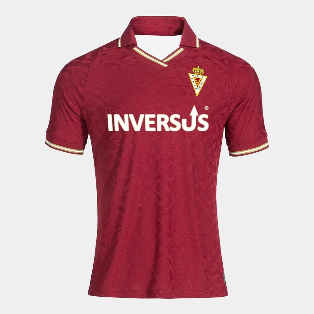 2627 Real Murcia 3D Printed Football Jersey Men's Summer Breathable Quick Drying Short Sleeved T-shirt Family Matching Clothing