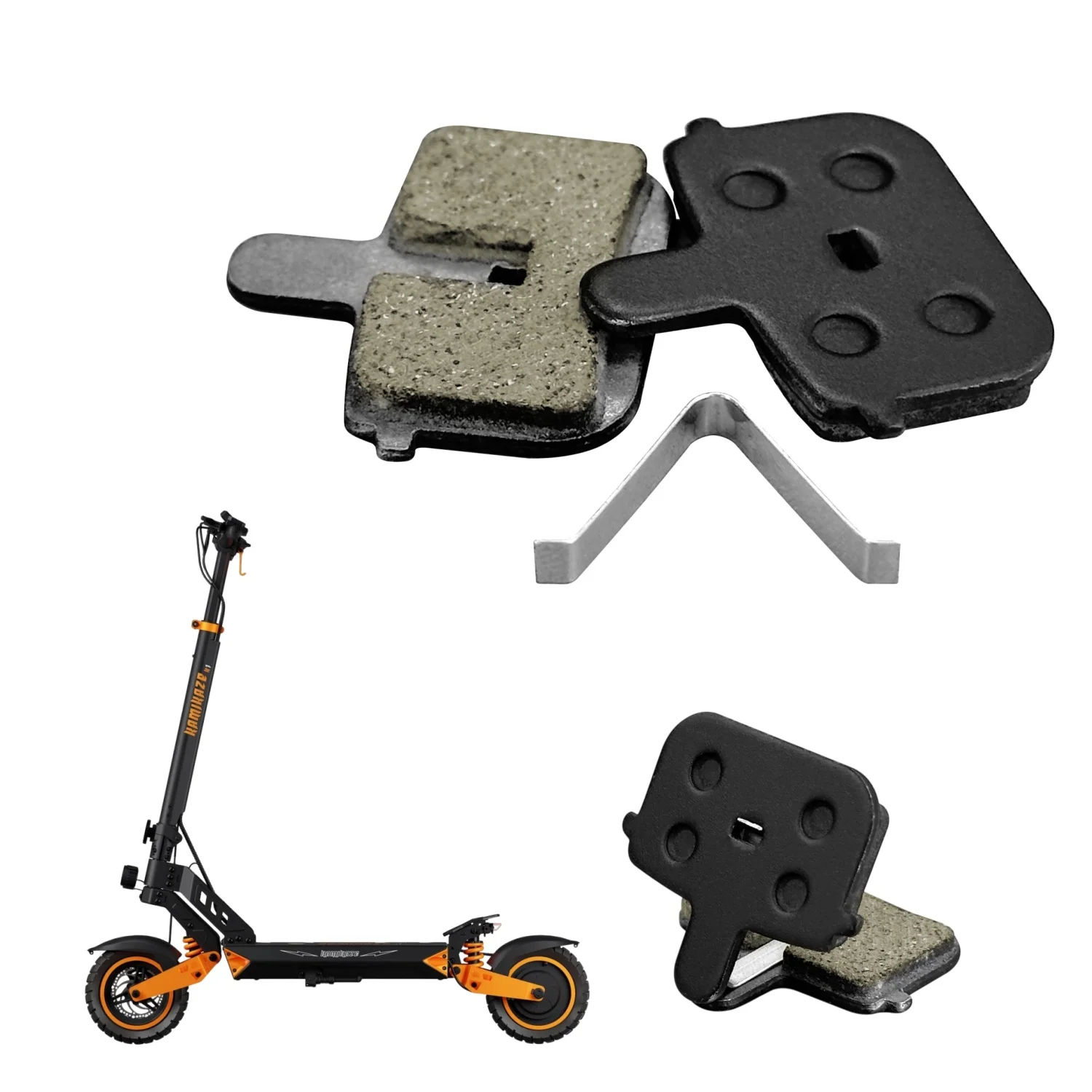 Pastiglie Freno Rettangolari Cavi Semimetalliche per Monopattino Kamikaze K1 K1 Plus Kugoo G-booster, Parti di Ricambio per Pastiglie Freno a Disco, Accessori Universali per Sostituzione Pastiglie