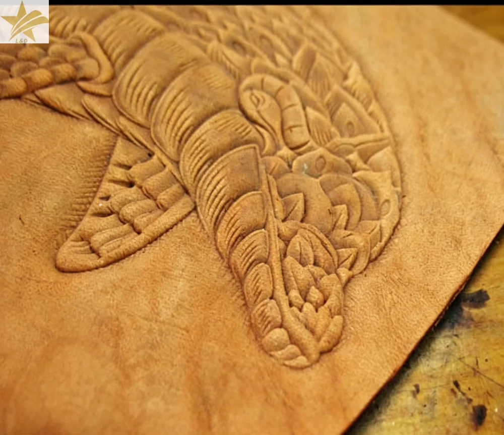 3D Dolphin Leather Emboss Stamp Mold: 17.5x13.5cm  Leathercraft Logo Tool Aluminum Alloy DIY Craft Tool Cold Pressing Stamping