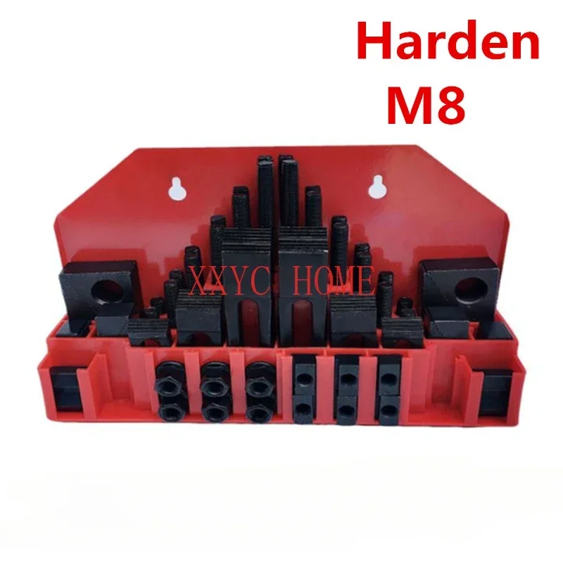 Hardening quality milling machine clamping set M8 58pcs mill clamp kit vice,clamping tool(A3 material heat deal )