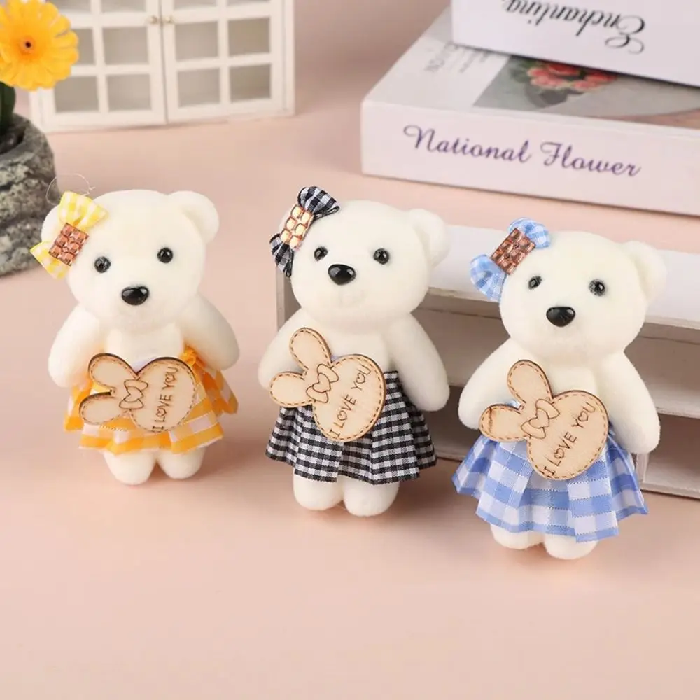 

10pcs/bag Foam Bear Bear Plush Foam Toys Plush Animal Cartoon Mini Bear Flower Bouquet 10cm Plush Doll Cartoon Bouquet Doll