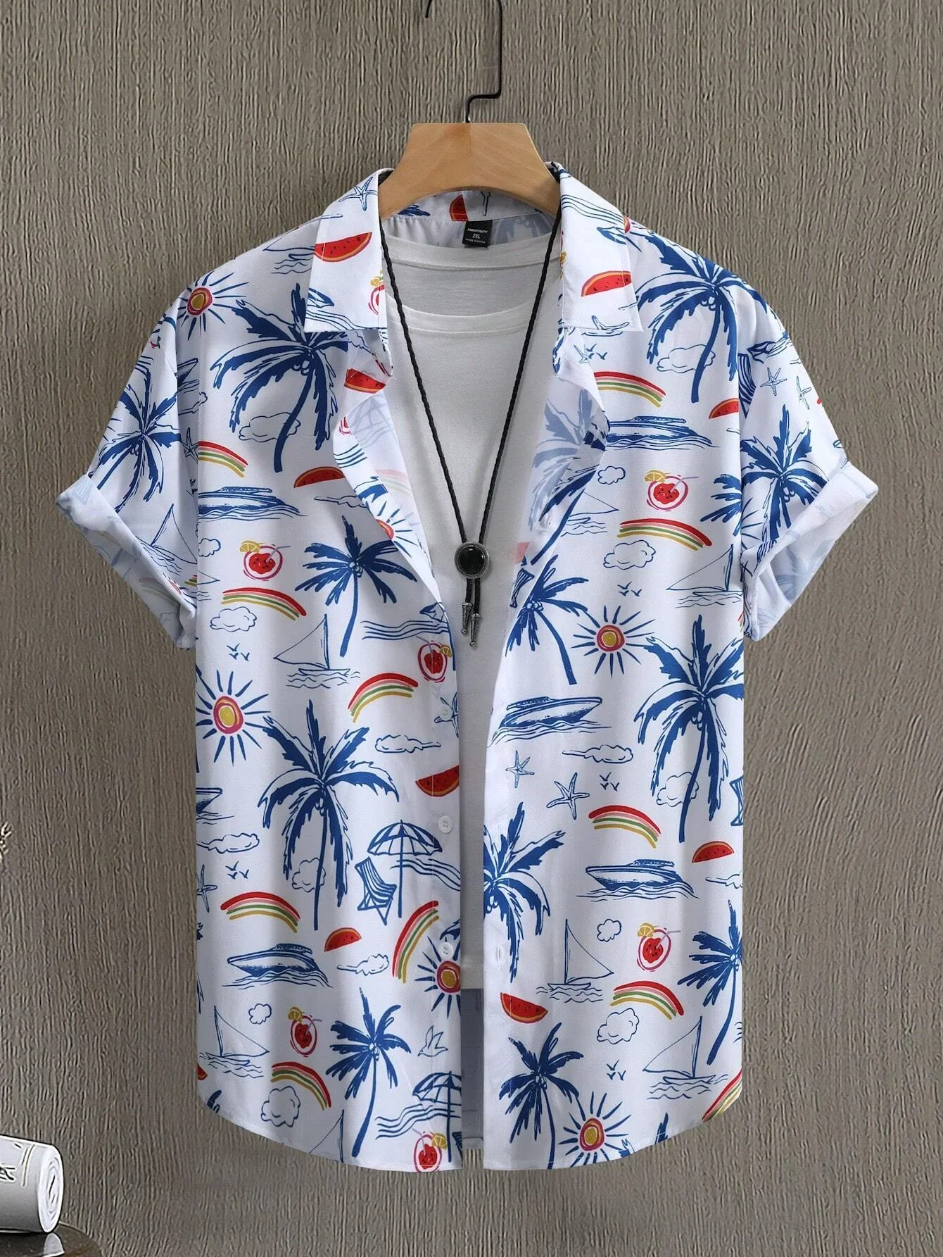 

2024 Summer Men's Shirt Hawaiian Shirts 3d Print Short Sleeve Shirts Fashion High Quality Top Loose Men Hawaii Casual Clothing