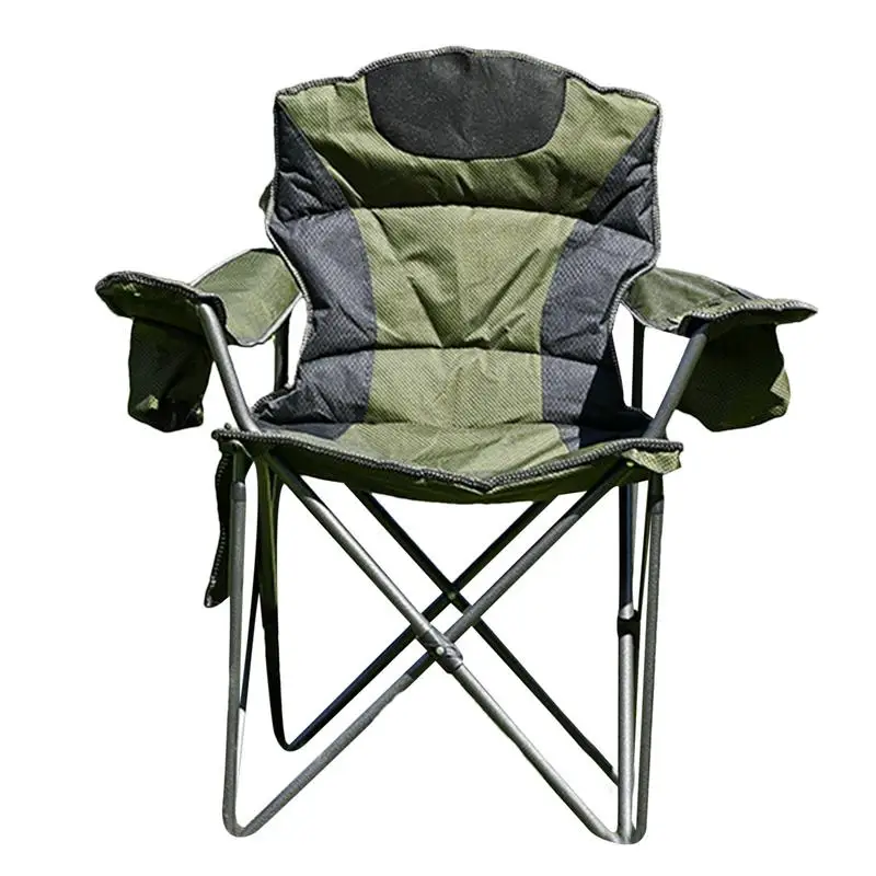 

Portable Fishing Chair Compact Folding Chair 600D Oxford Cloth Small Garden Party Folding Chair Iron Structure For Barbecue