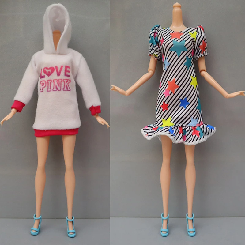 1 conjunto de roupas de moda para boneca bjd de 30cm, saia casual, colete, camisas, calças, vestido, roupas de boneca 1/6, acessórios para casa de bonecas