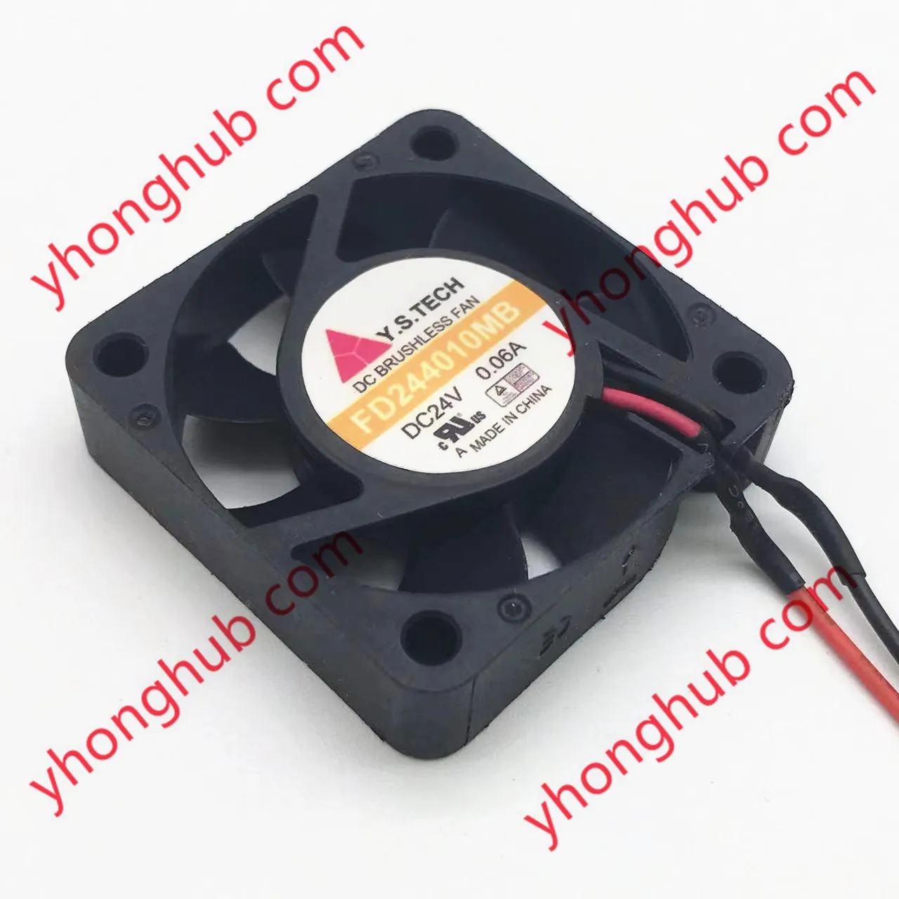 

Y.S TECH FD244010MB DC 24V 0.06A 40x40x10mm 2-Wire Server Cooling Fan