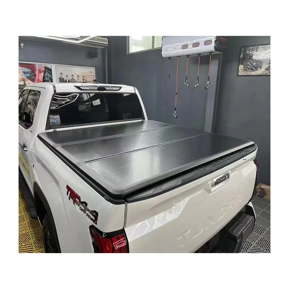 Aluminum Hard Retractable Truck Pickup Bed Cover Manual Tonneau Cover for toyota tundra  Tacoma