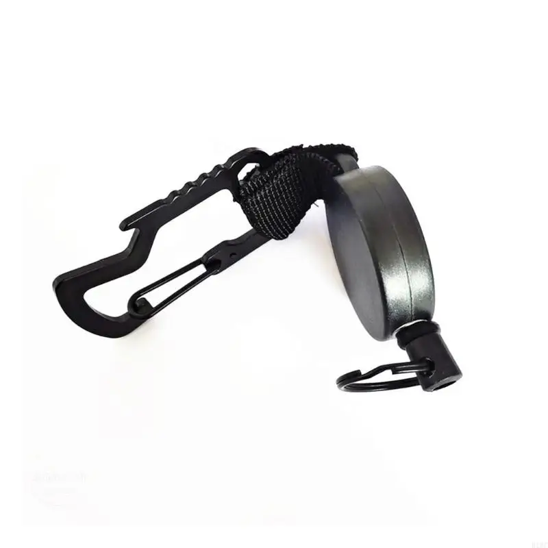 Extendable Lanyard with Steel Cable Integrated Retractable Keychain Antilost 