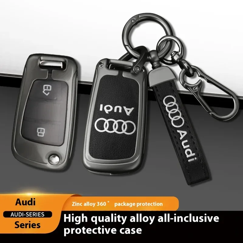

Car Zinc Alloy Leather Car Key Cover Case For Audi ABT A1 A2 A3 A4 A5 A6 A7 A8 Q2 Q3 Q4 Q5 Q7 Q8 TT RS3 RS4 RS5 RS6 S3 S4 S line
