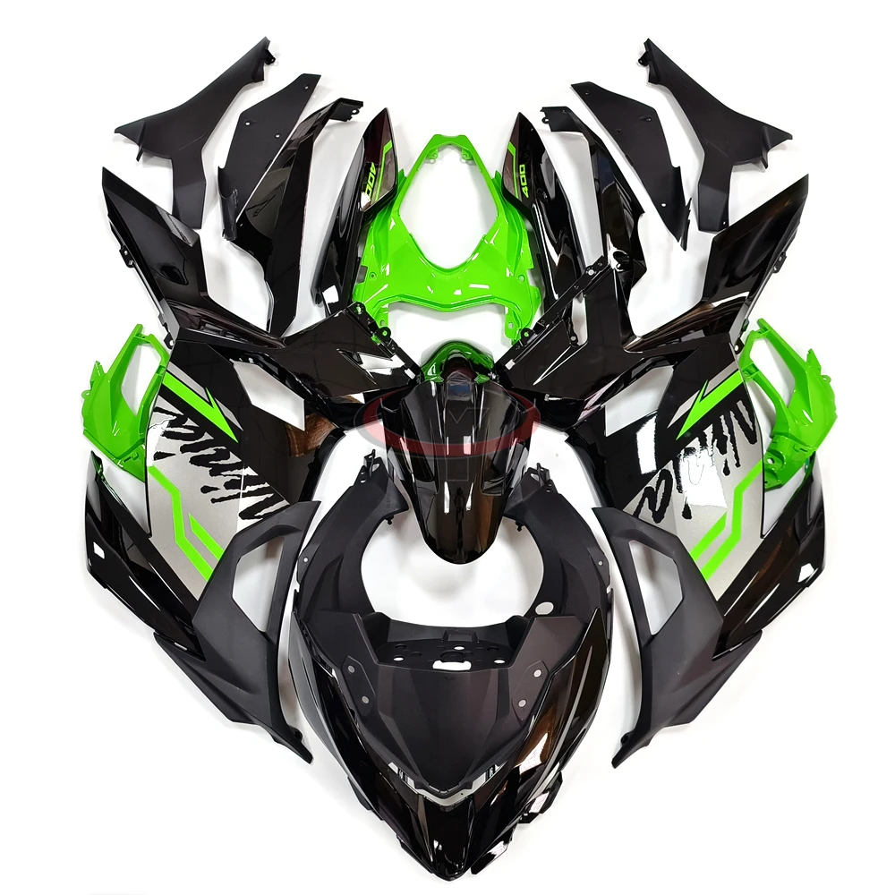 Silver green black Motorcycle Full Fairing Kit For Ninja400 Bodywork Cowling 2020 New Fit Ninja 400 2018-2019-2021-2022-2023