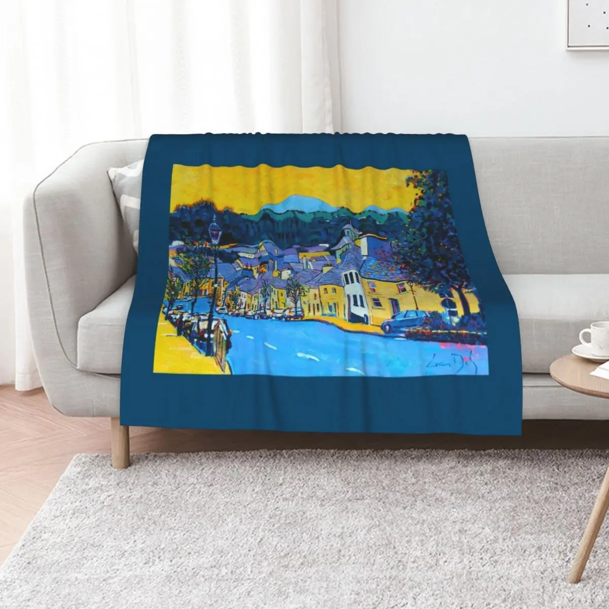 Westport High Street, County Mayo, Ireland Throw Blanket For Sofa Thin Flannels Luxury St Moving Sofa Quilt Plaid Blankets
