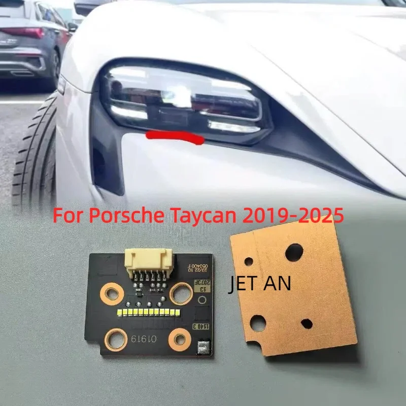 LED Headlight Module For Porsche Taycan2019-2025 LowBeam LED Board Chip Assembly WhiteAngel Eyes Beamer Light Bulb Replacemen