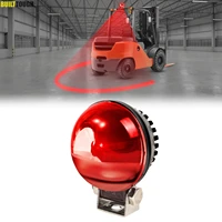 Luz LED de arco Universal para montacargas, luz de advertencia impermeable, lámpara de límite de 30W, marcha atrás de seguridad, almacén de peatones rojo, camión ajustable