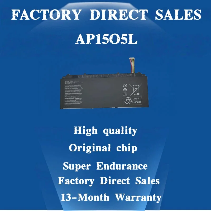 11.55V 53.9Wh AP15O5L AP1505L Laptop Battery for Acer Aspire S 13 S5-371 S5-371T Chromebook R13 CB5-312T