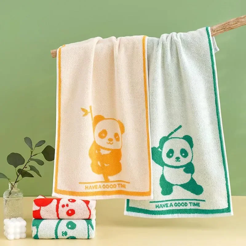 

1Pc 25x50cm Cotton Chinese Style Funny Cartoon Kung Fu Panda Absorbent Soft Children Hand Towel Washcloth