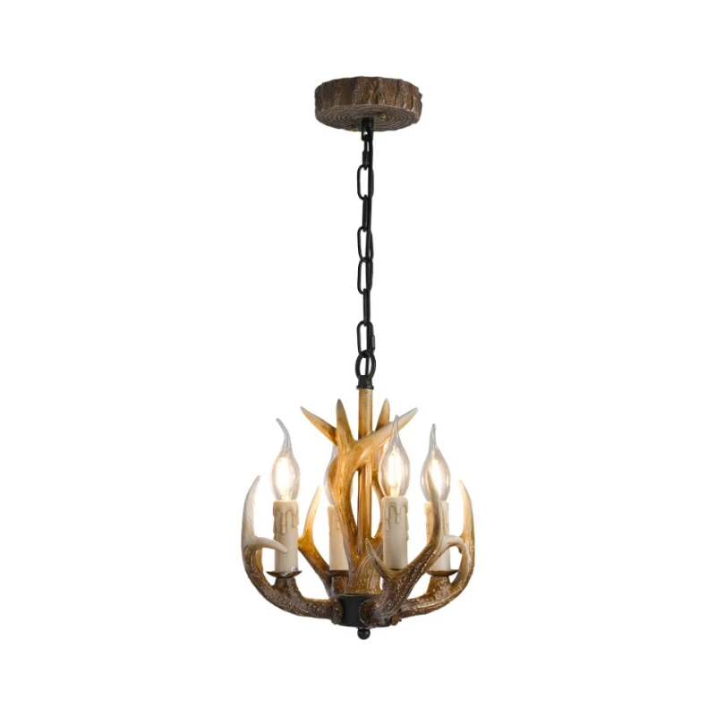 

American retro living room dining room antlers chandelier Nordic creative cafe homestay chalet decorative lamp