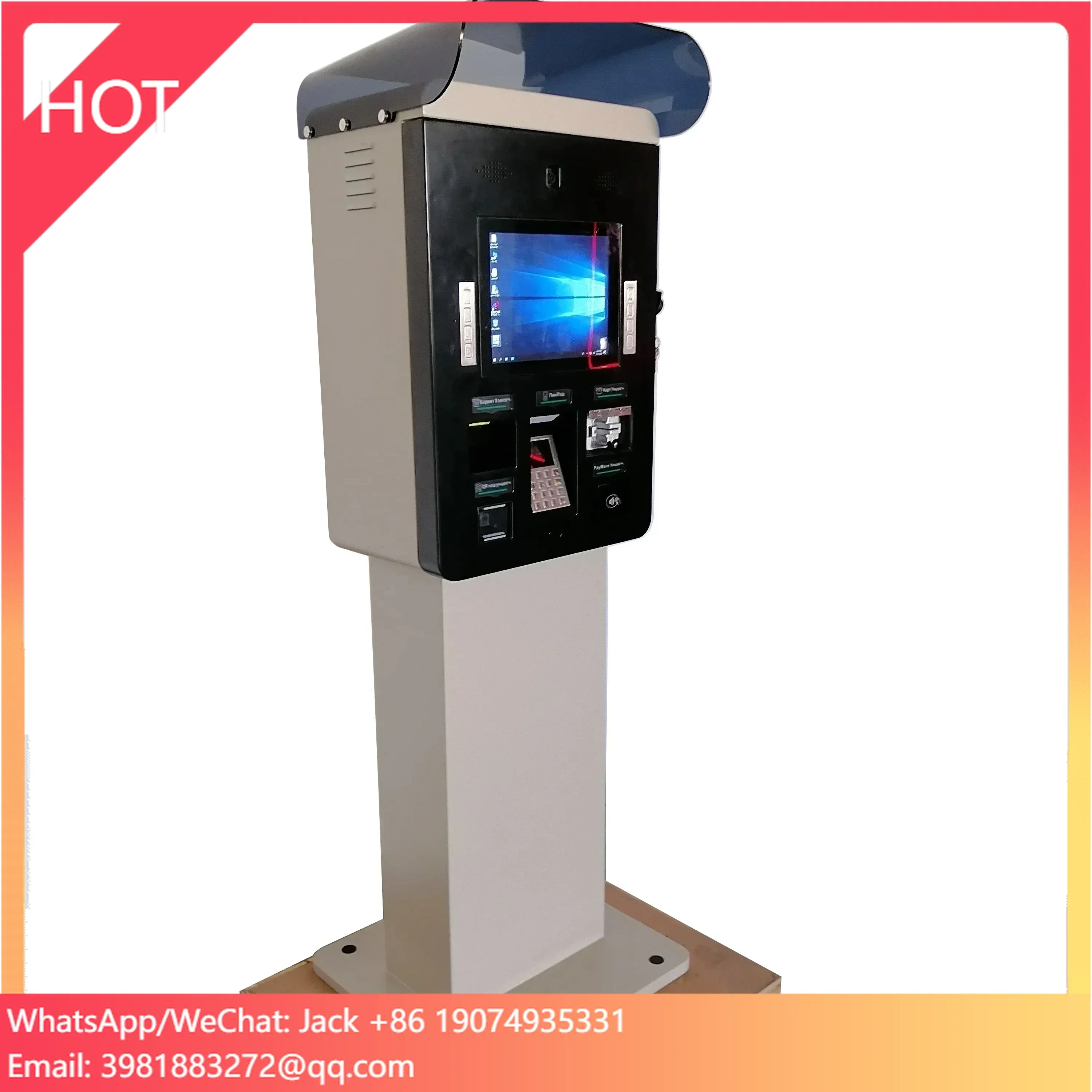 Automatic Pay Parking Lot Ticketing Machines Car Parking System RFID Access System Parking Lot Ticket Kiosk
