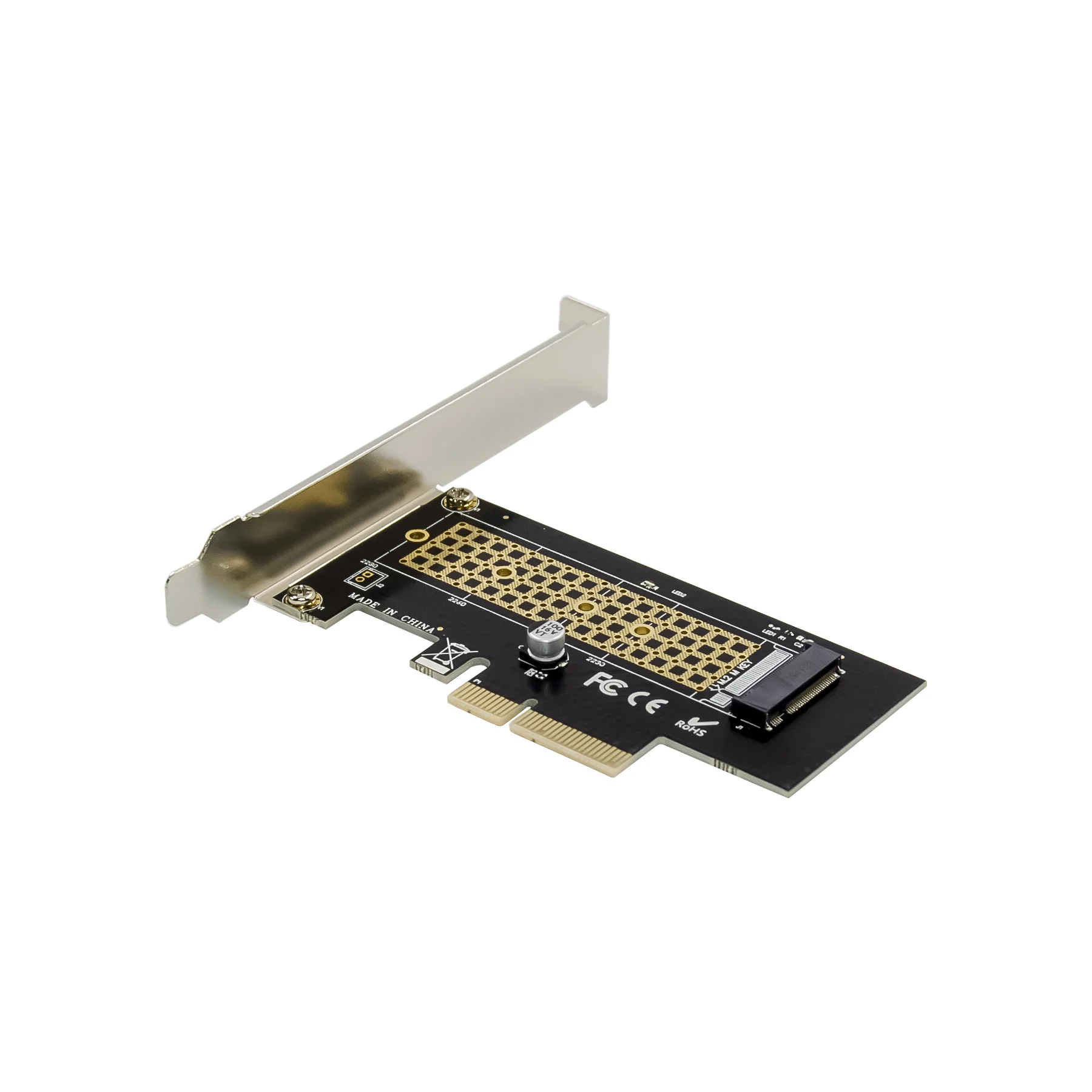 5 шт. Sunweit ST534 PCIe X4 к NVME SSD-адаптеру M.2 к Pcie 3.0 2230 2240 2260 2280 Key M PCIe NVMe SSD-адаптер