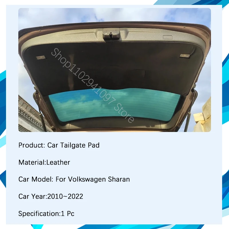 Car Trunk Tailgate Pads For VW Volkswagen 7N SharanSEAT Alhambra 2010-2022 Electric Tail Gate Version Door Mats Auto Acesssories