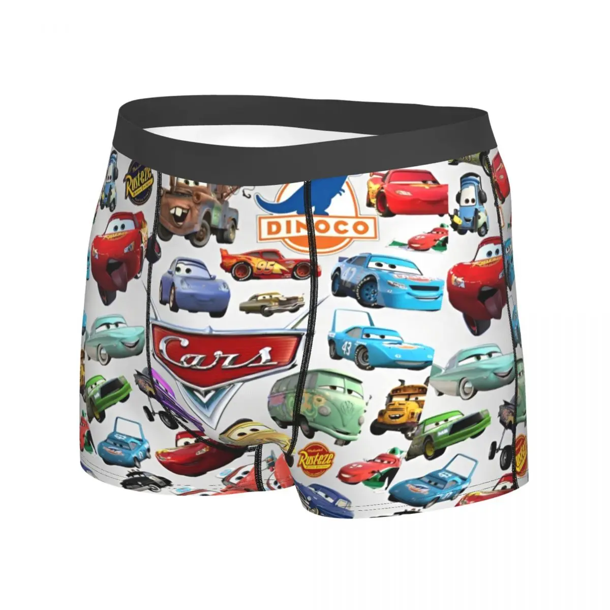 Lightning Mcqueen Cars Trunk Pouch Underwear Quality Pattern Boxer Brief Soft Trend Men Panties Big Size