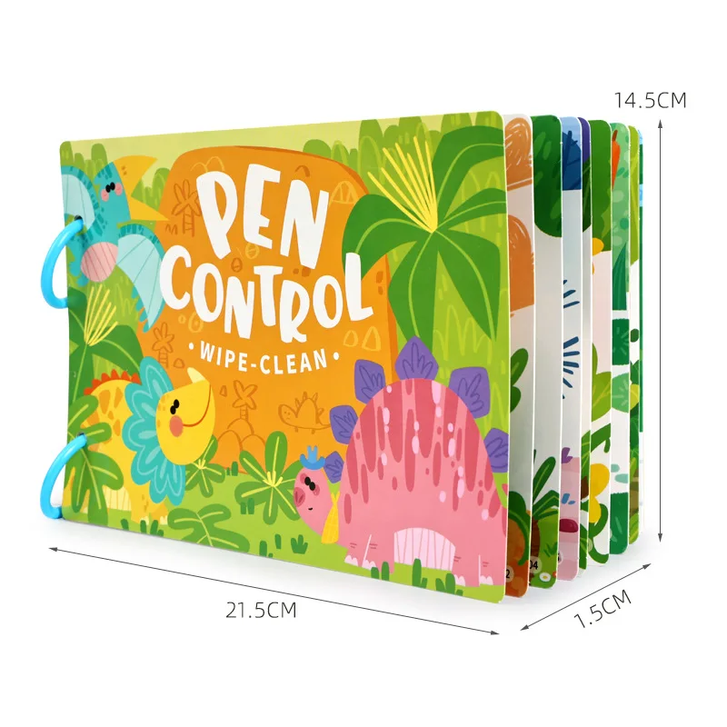 

Preschool Learning Pen Control Tracing Quiet Book Toddlers Montessori Busy Book Line Drawing Handwriting Training Education Toy