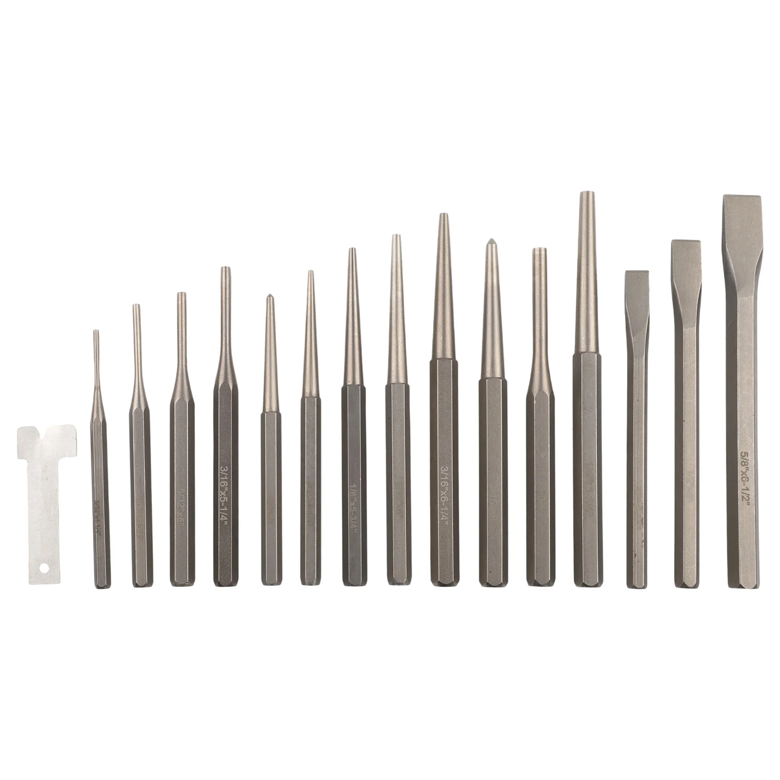 Metal Tools Chisel Set Workshop Tools 12 Pieces Brand New Hanging Eyelets Metal Material Multi-purpose Storage Solution