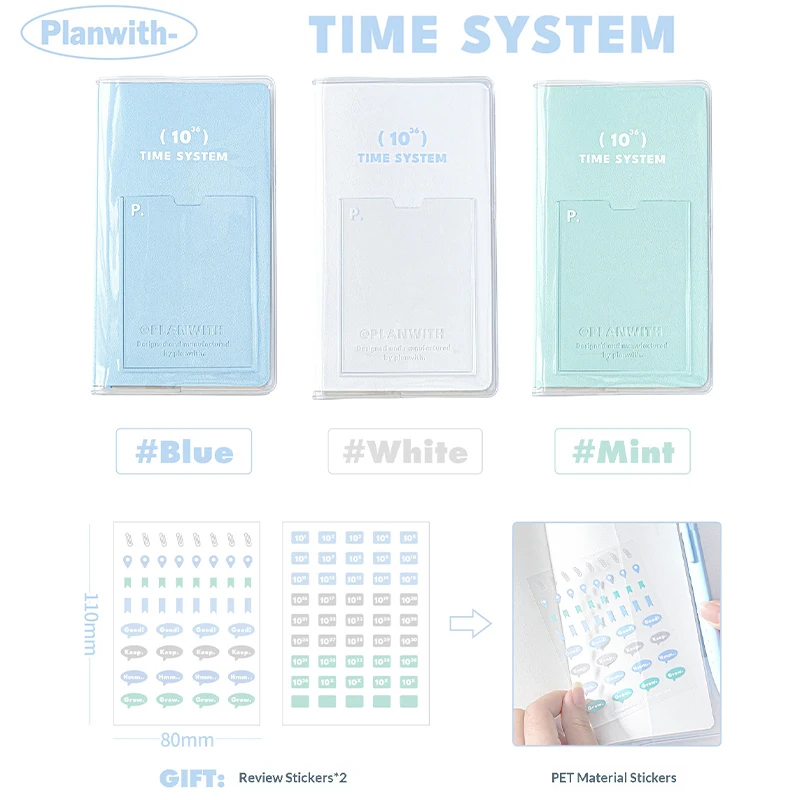 Planwith Ten36 Functional Planner A6 Time System 64Sheets 100g Paper Notebook for Efficient Daily Task Management & Goal Setting